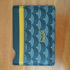 Fauré Le Page Wallet 4CC Cardholder Navy Leather Paris 1717